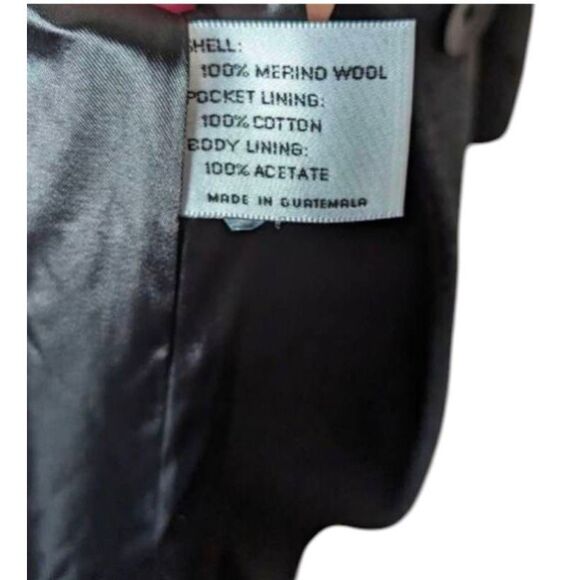 LARRY LEVINE Long Grey 100% Merino Wool Overcoat Size 10 - Picture 4 of 7